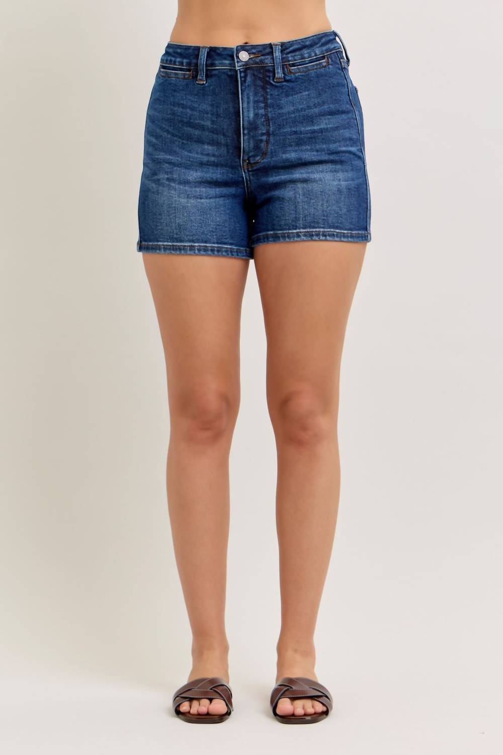 Judy Blue - High Waist Tummy Control Slim Short