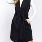 Active Basic - Belted Faux Suede Vest Dress