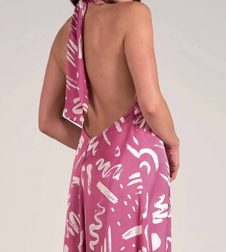 Elan - Silky Halter Maxi Dress