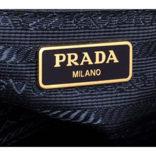 Prada - Women's Tessuto Nylon Zip Calf Leather Crossbody Bag