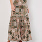 Apricot - BoHo Paisley Tiered Skirt