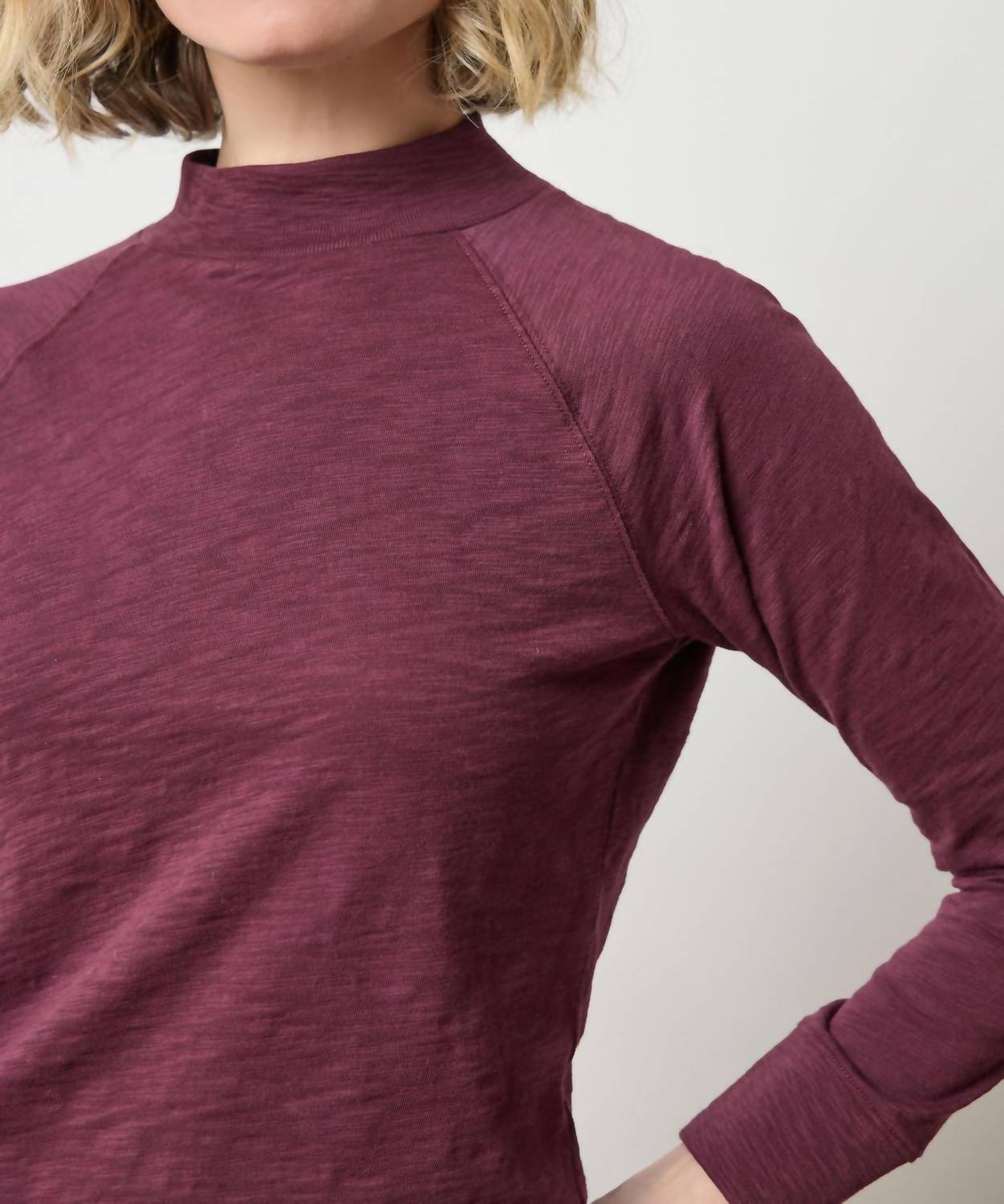 Lilla P - Raglan Mock Neck Top