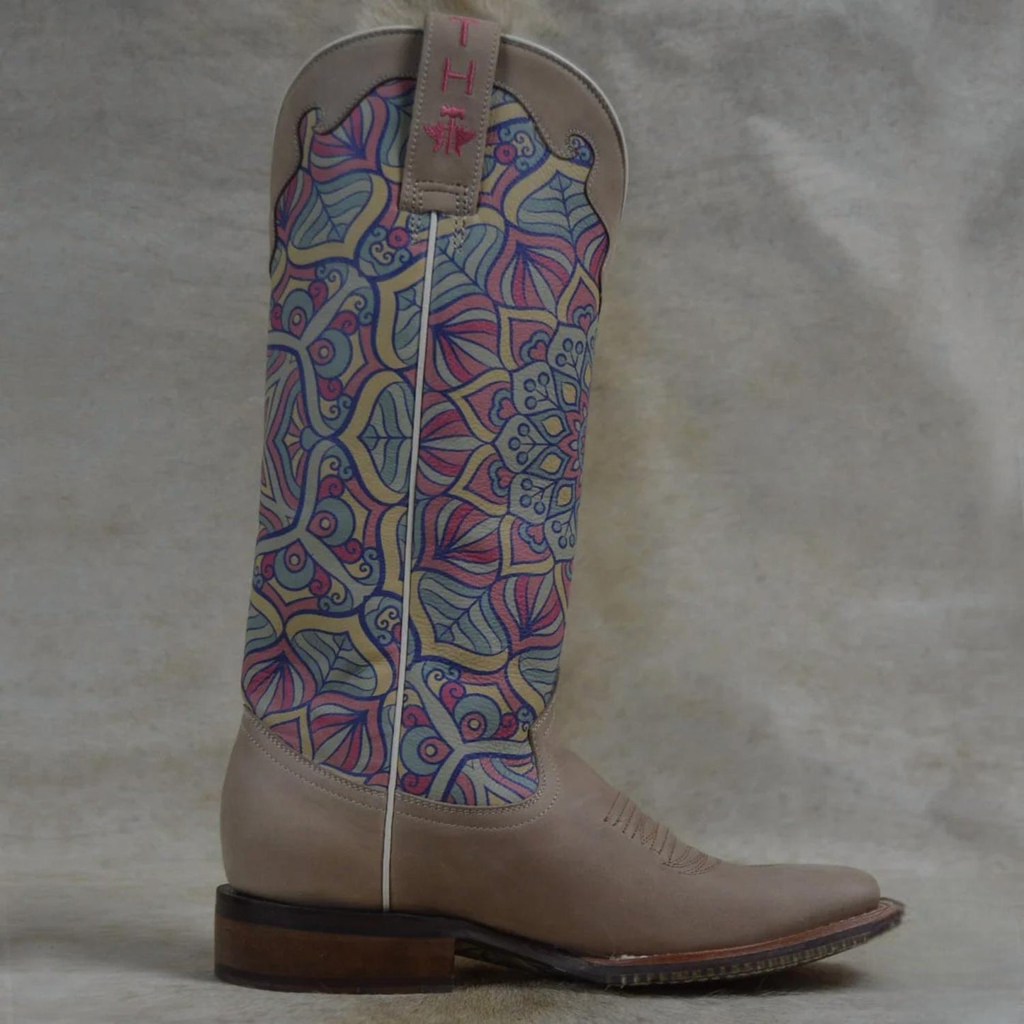Tin Haul - Women's Inner Peace Boots With Mandala Sole