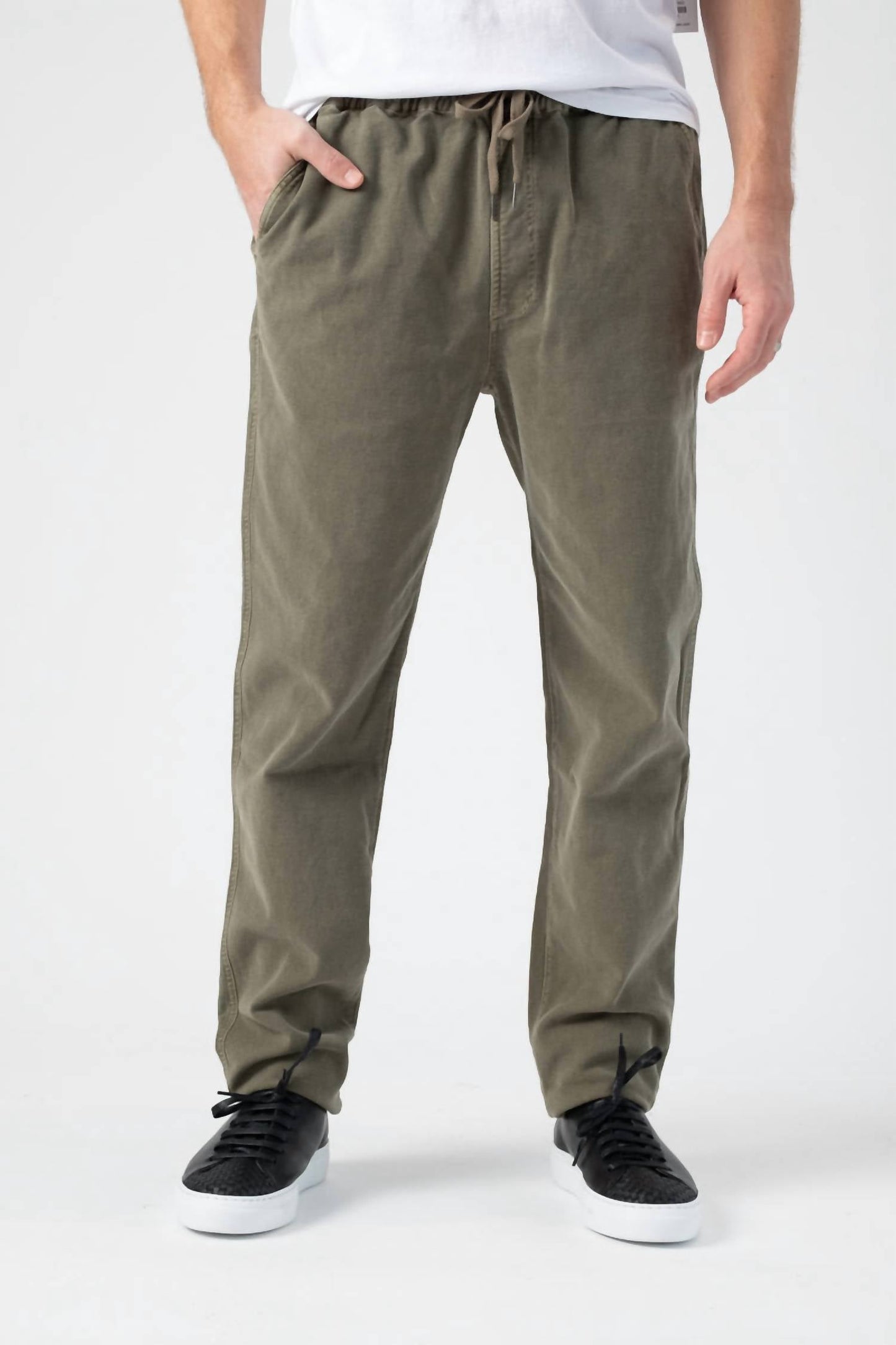 Frame - Drawstring Straight Pants