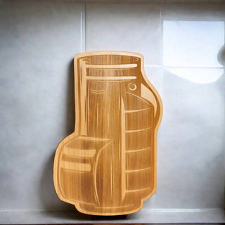 Creative Gifts International - Golf Club Bag Wood Board - 12.75" x 19"