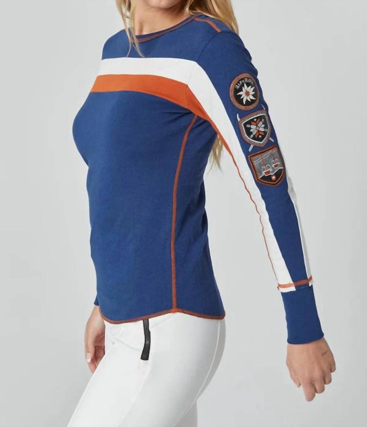 Alp N Rock - Retro Stripe Crew Top
