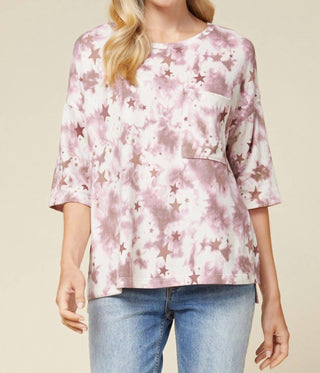 Entro - Tie Dye & Stars Top