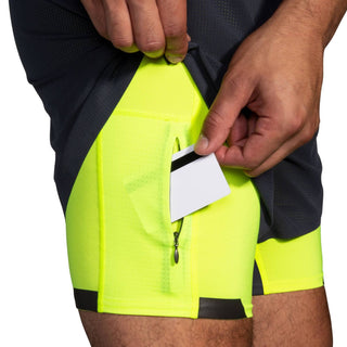 Brooks - Mens Run Visible 2-in-1 Training Short