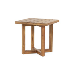Ella - Square Side Table With Cross Stretcher Base