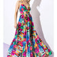 Flying Tomato - Abstract Print Maxi Dress