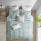 Full/Queen 3 Piece Cotton Jacquard Duvet Cover Set