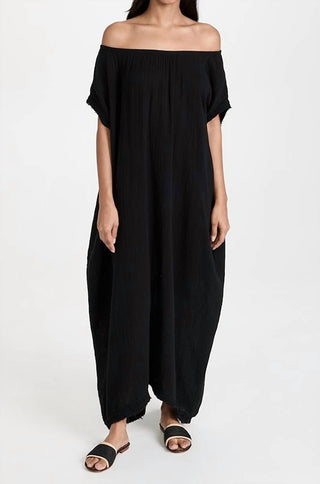 9Seed - Moonstone Gauze Off Shoulder Caftan