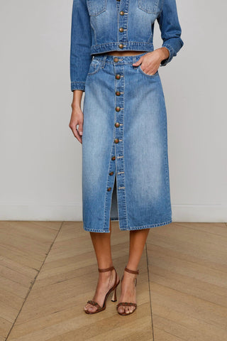 L'Agence - Kathleen Denim Skirt