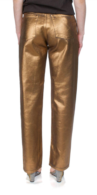 6397 - Women's Coated Pitched Baggy Jean