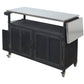 Foldable Outdoor Kitchen Island Patio Mobile Kitchen Cart