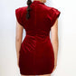 Astr - Ila Cap Sleeve Mock Neck Mini Dress