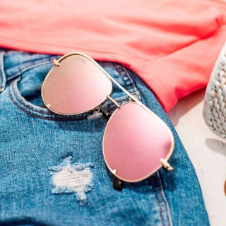 Julia Rose - Women's Kay High Quality Aviator Sunglasses