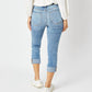 Judy Blue - Mid Rise Cuffed Skinny Capri