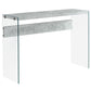 Accent Console Table For Entryway, Glossy Spacious Surface