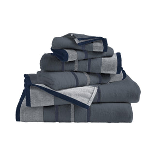 Decorative Cotton Stripe Bath Towel Set - Noelle Collection