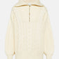 Varley - Daria Half Zip Cable Knit Sweater