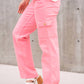 Judy Blue - High Rise Cargo Straight Jeans