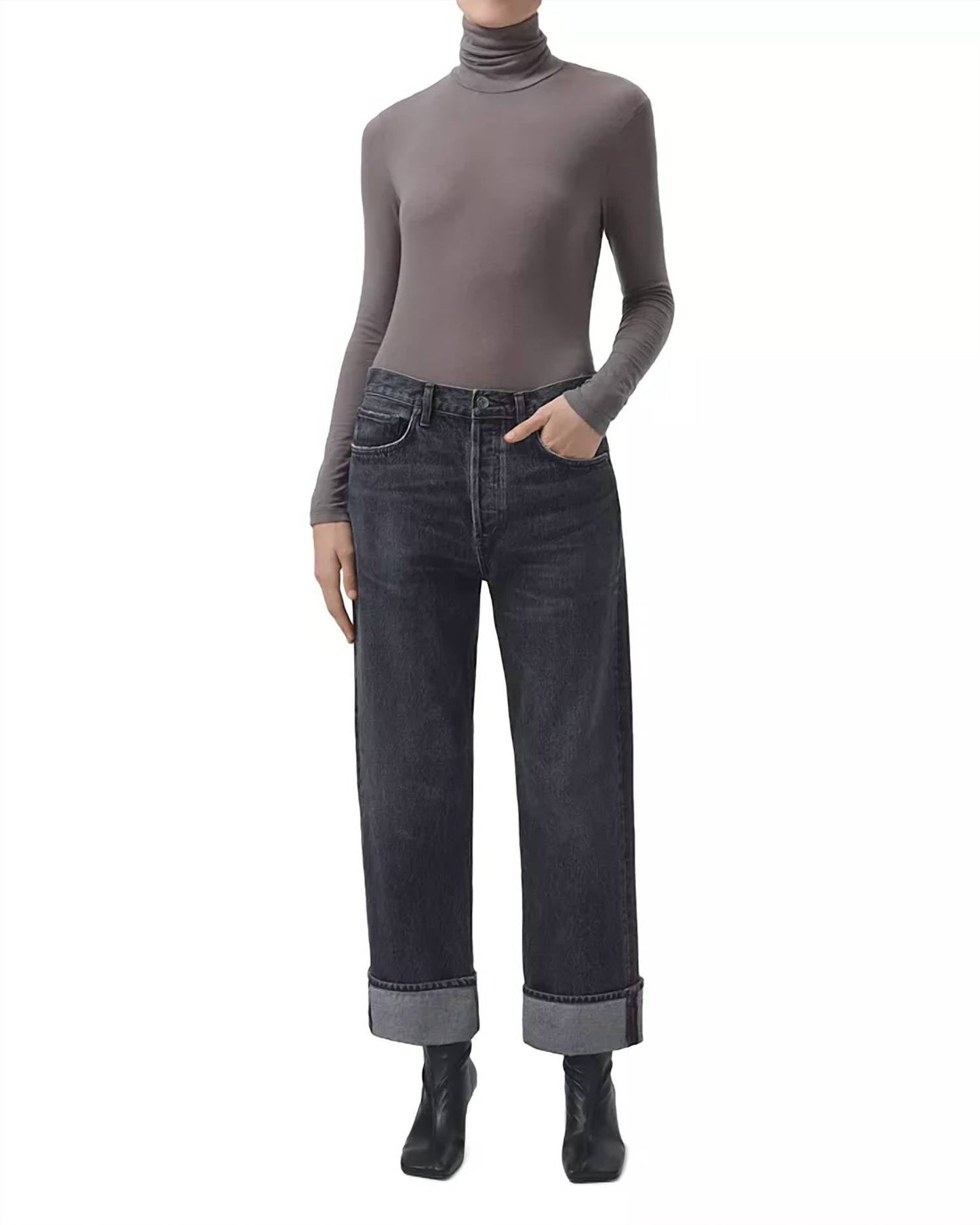 Agolde - Fran High Rise Wide Leg Jean