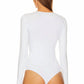 Enza Costa - LUXE KNIT L/S V-NECK BODYSUIT