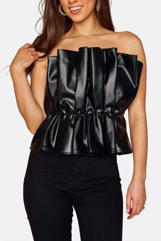 Buddylove - Giselle Pleated Strapless Top