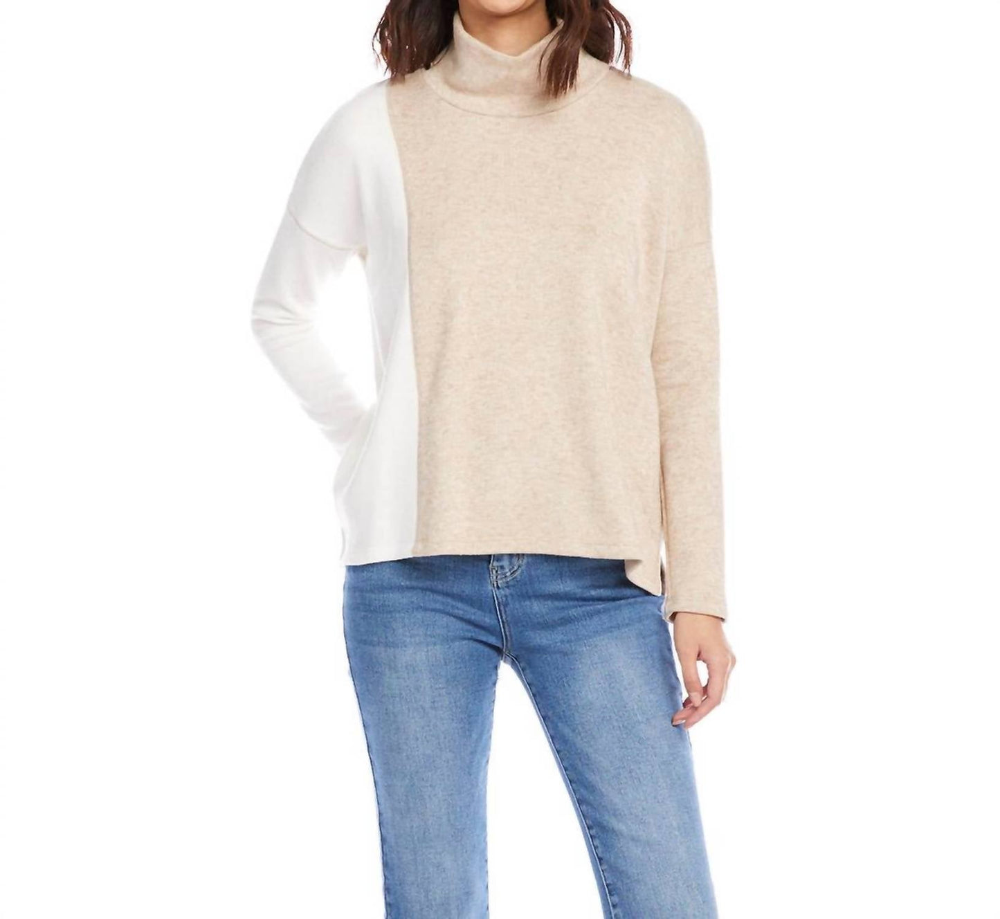 Karen Kane - Colorblock Turtleneck Top