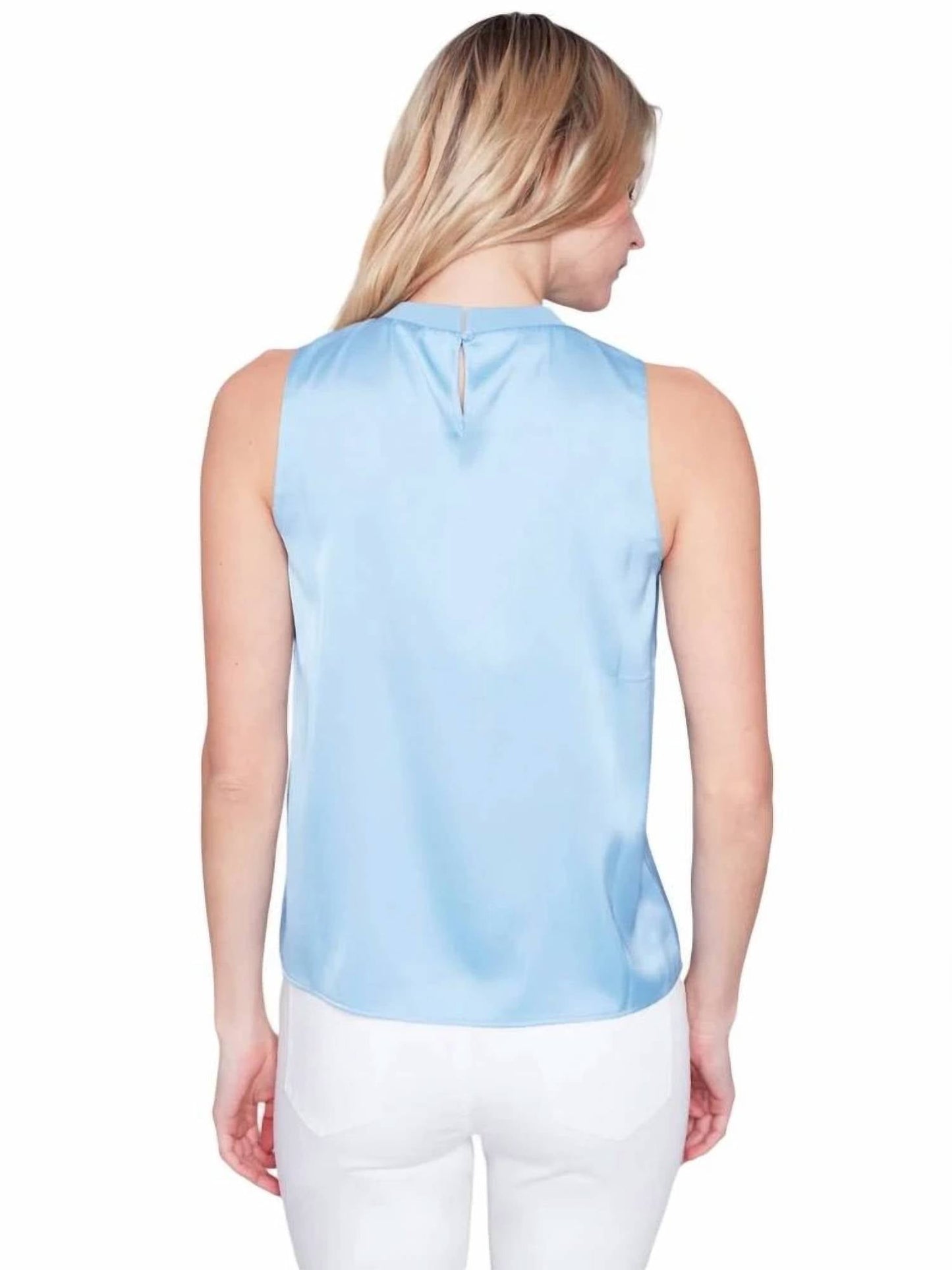 Charlie B - Ribbed Crew Neck Sleeveless Top