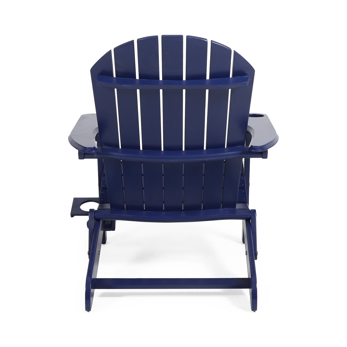 Zenithia Outdoor Foldable Adirondack Chair with 2 Cup Holders, Blue