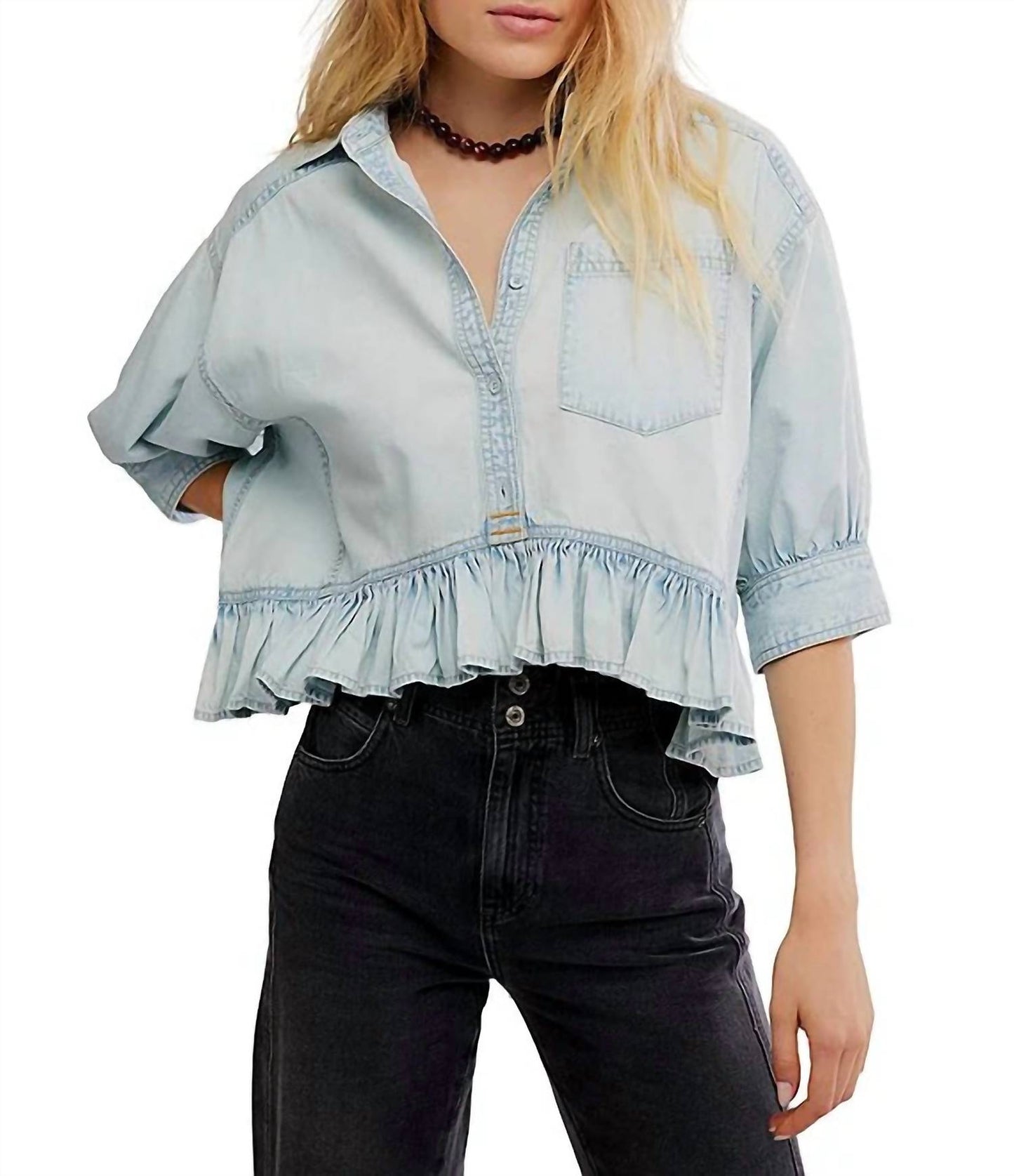 Free People - Bailey Denim Shirt