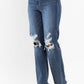 Judy Blue - High Waist 90s Knee Destroy Straight Jeans