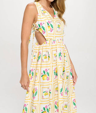 Meet Me In Santorini - Citrus Maxi Dress