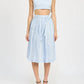 En Saison - Abigail Button Top And Bralette Set
