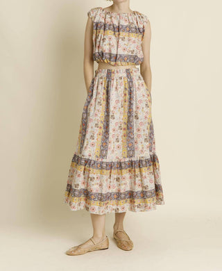 Aureum - Paisley Shirred Top