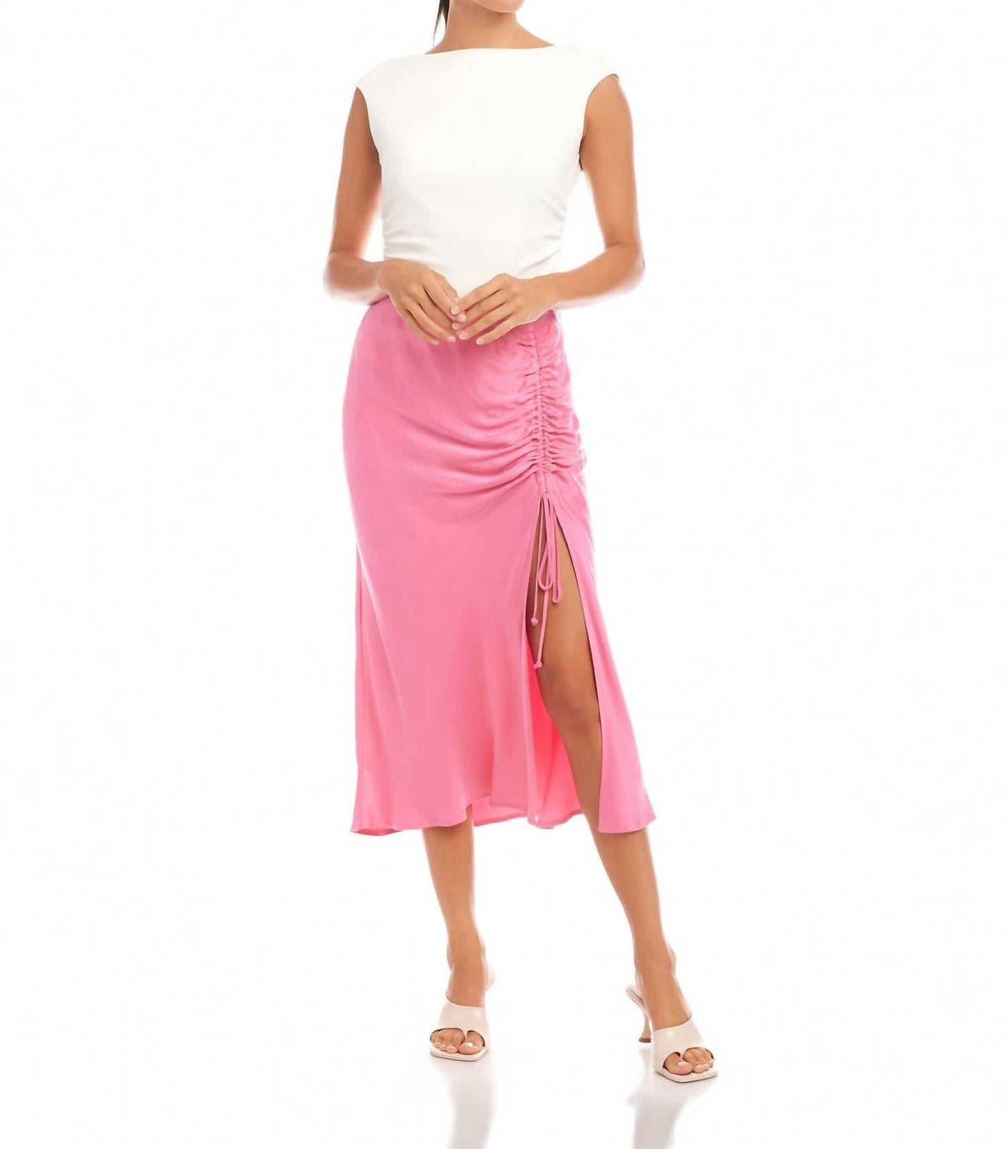 Fifteen Twenty - Fiona Shirred Midi Skirt