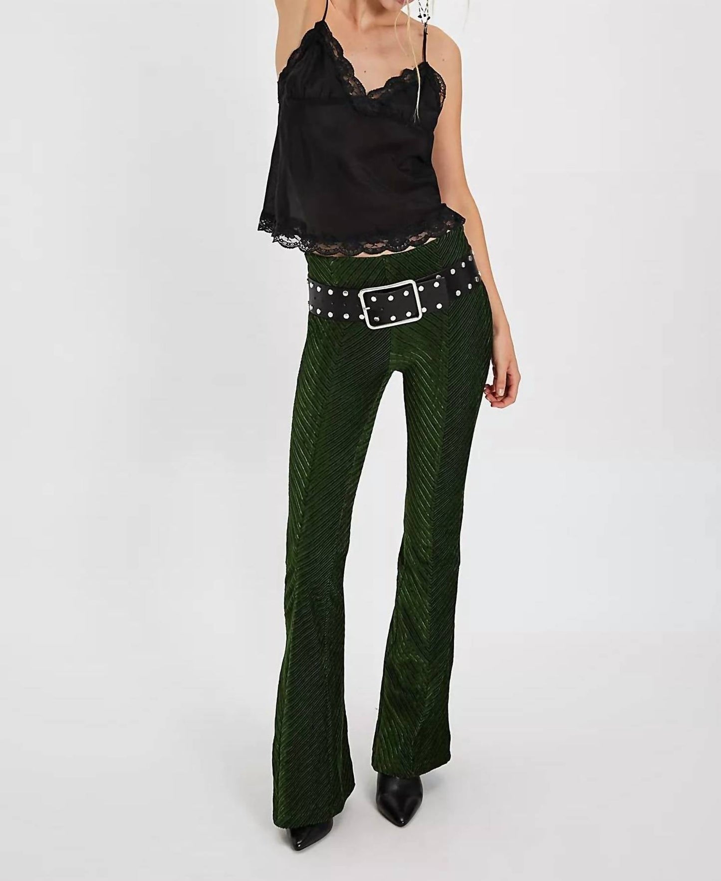 Free People - Penny Pull On Velvet Flare Pant