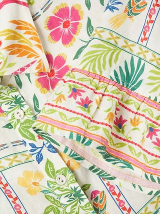 Johnny Was - RUFFLE FLOUNCE SHIRT DRESS