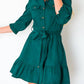 Entro - Corduroy Belted Dress