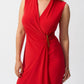 Joseph Ribkoff - Faux Wrap Midi Sheath Dress