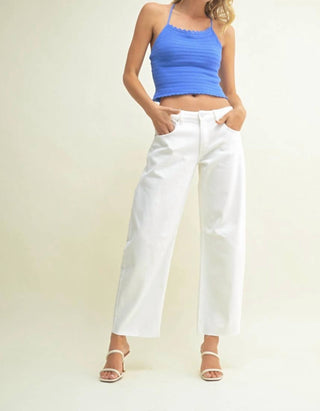 Just Black Denim - Mid-rise Barrel Jeans