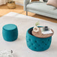 Nesting Ottomans 2 Piece With Tray, 4 In 1 Function