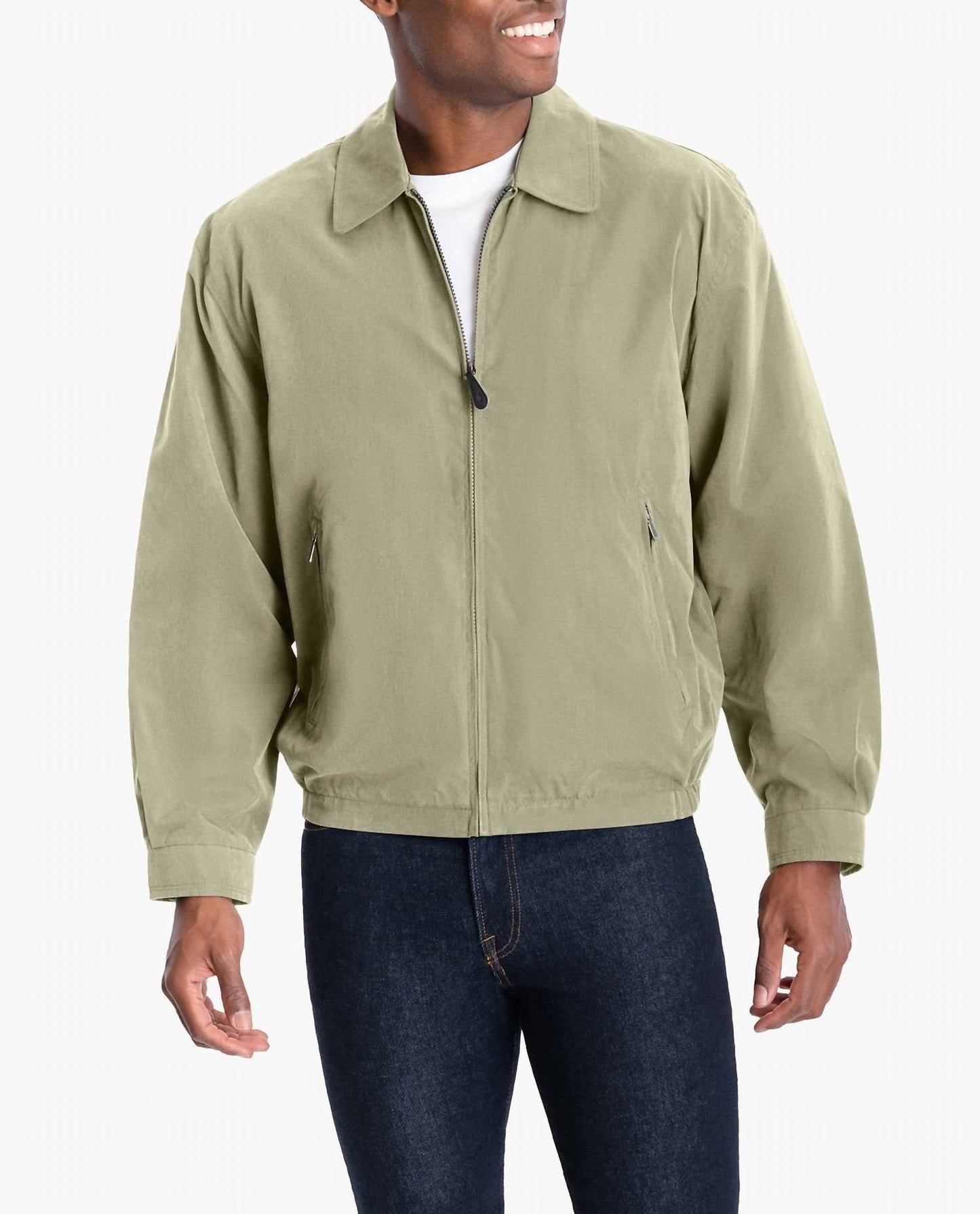 London Fog - London Fog Tall Men's Auburn Light Weight Zip Front Golf Jacket