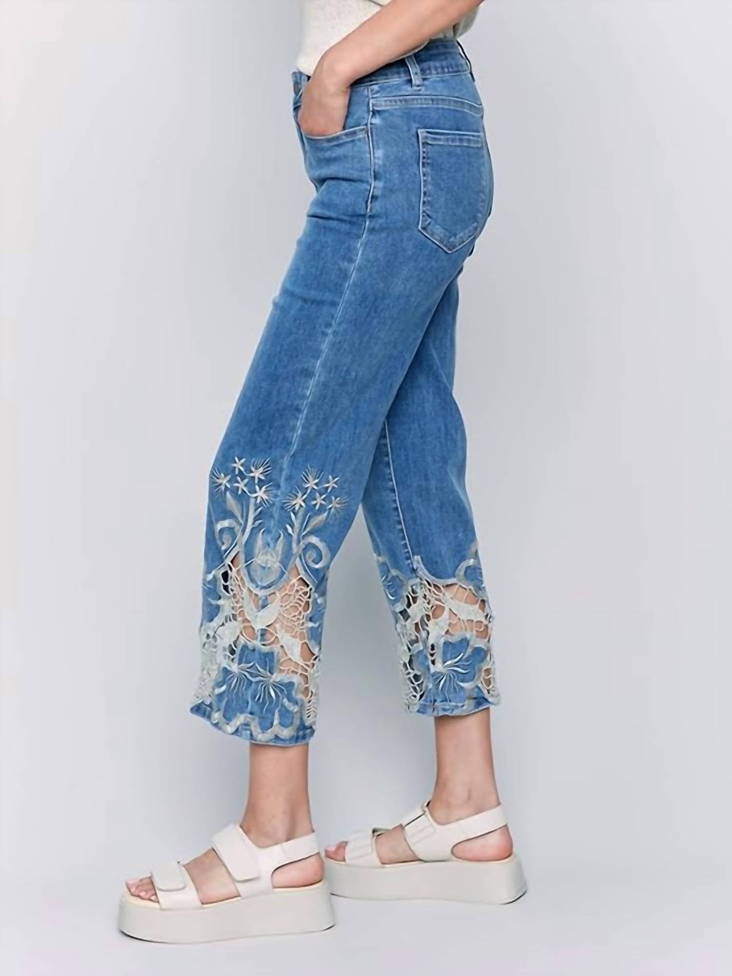 Charlie B - Crop Flare Leg Jeans