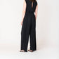 Dex - Plisse Belted Waist Jumpsuit - Plus
