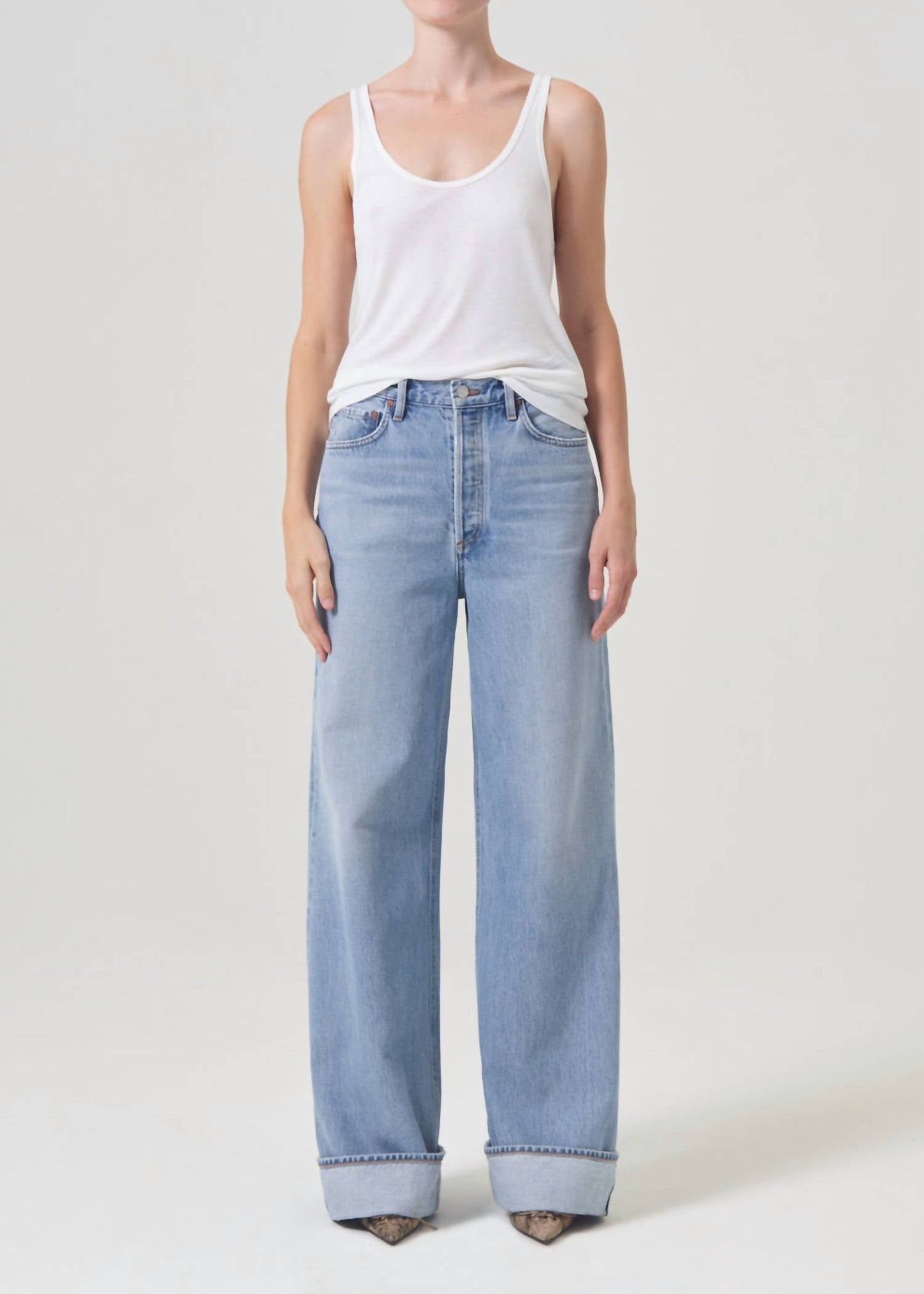 Agolde - Dame High Rise Wide Leg Jean
