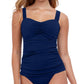 Profile By Gottex - F-Cup Scoop Neck Shirred Underwire Tankini Top