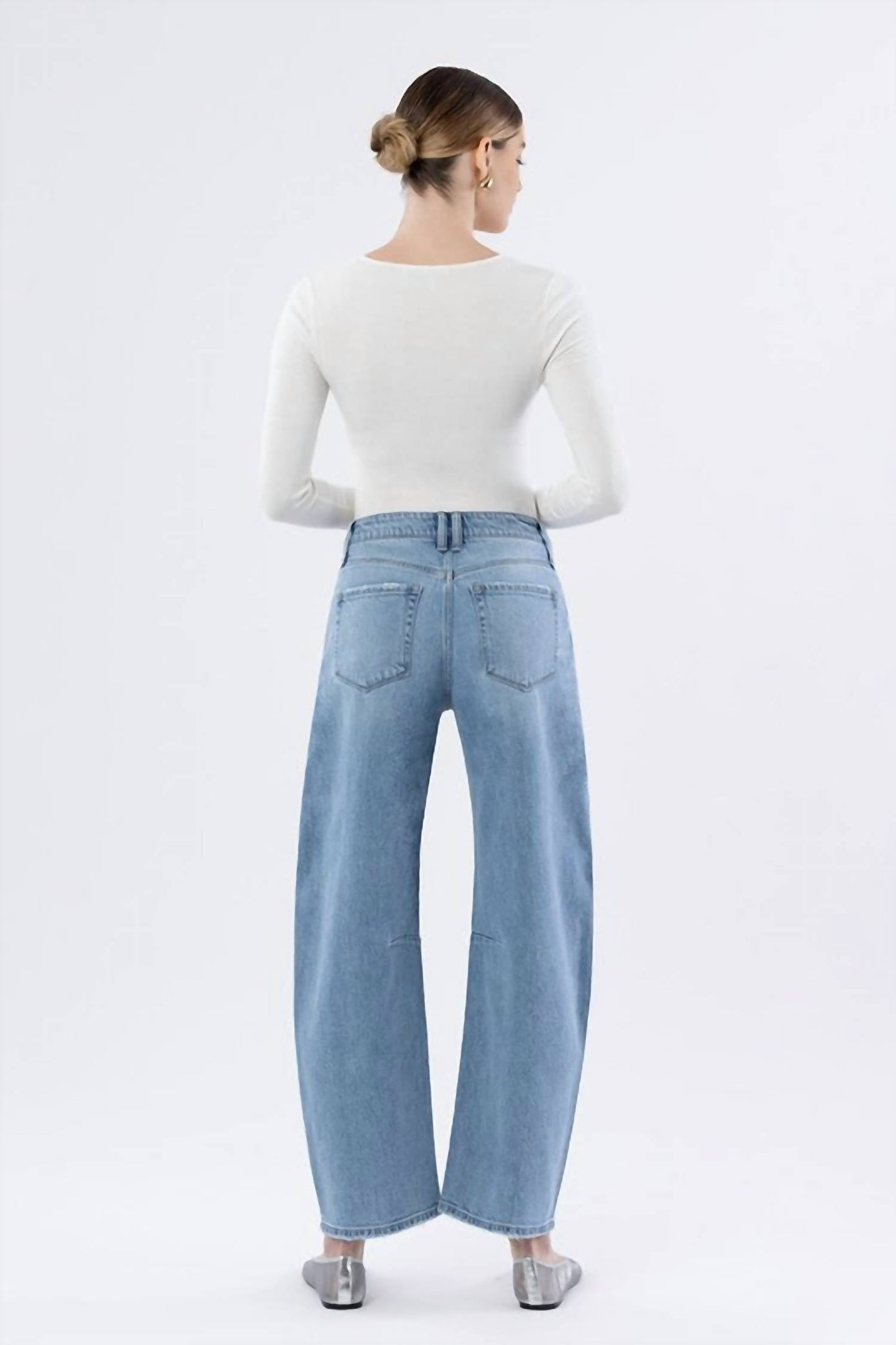 Cello - Vervet High Rise Wide Barrel Jeans